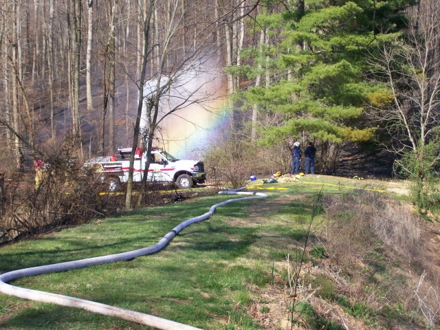 Cascade Lake brush fire, 04-22-2007